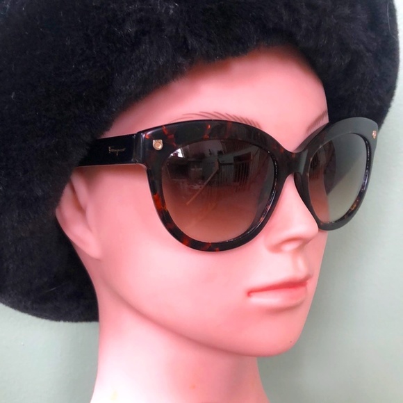 Salvatore Ferragamo, Women's Brown No-RX Sunglass - Picture 2 of 9